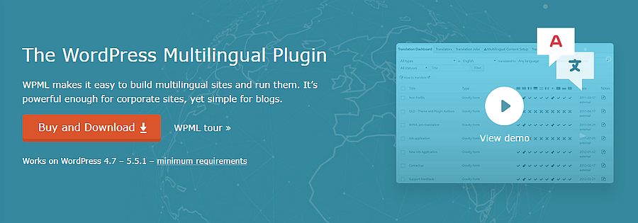 WPML wordpress multilingual plugin