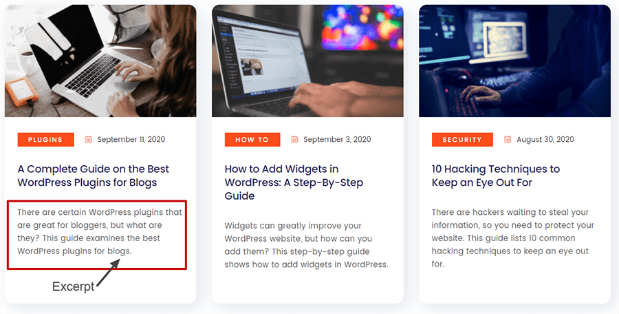 blog post excerpt