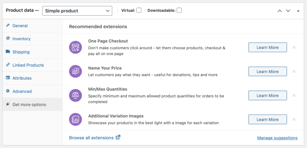 woocommerce extensions