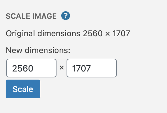 changing image dimensions