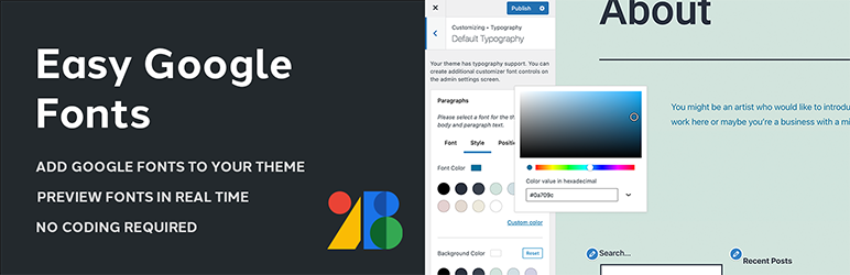 Easy Google Fonts plugin