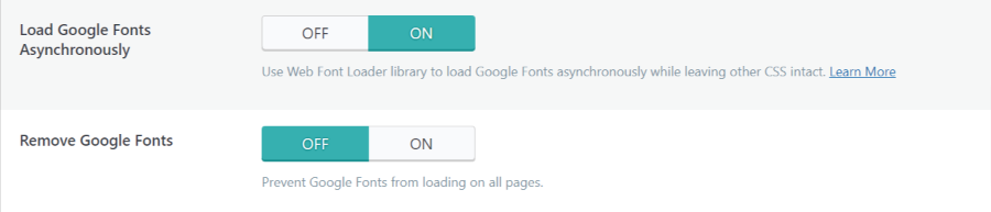 litespeed google fonts