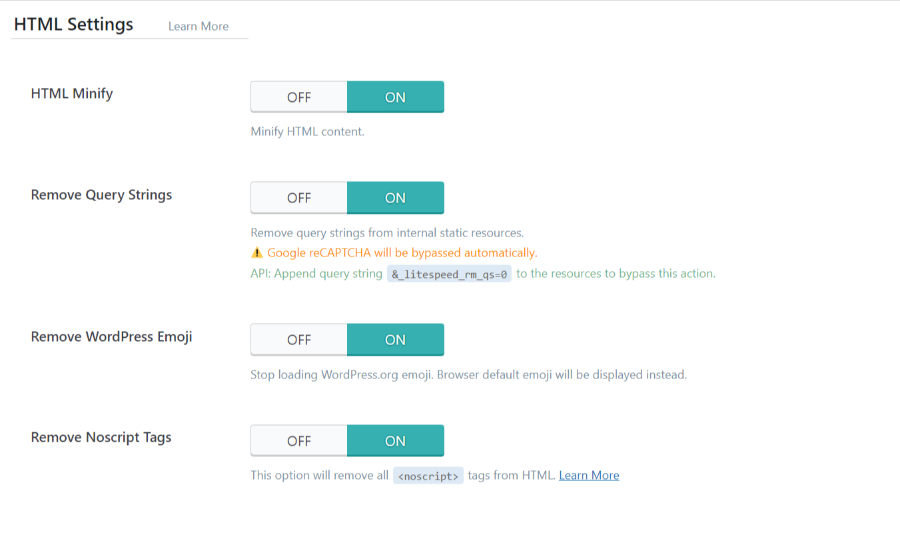 litespeed html compress 1