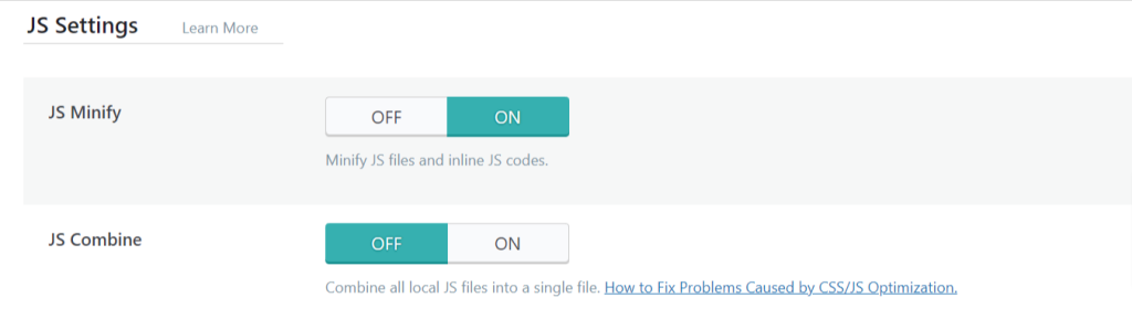 litespeed minify javascript 1