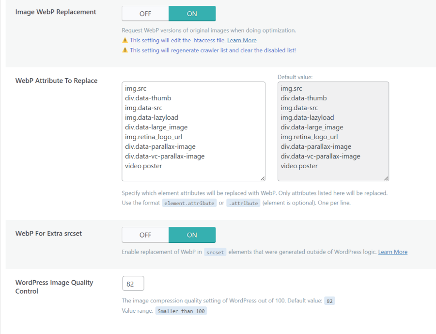 litespeed quic cloud webp