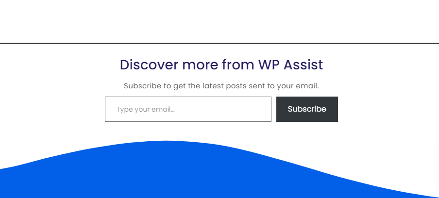 jetpack subscriptions forms