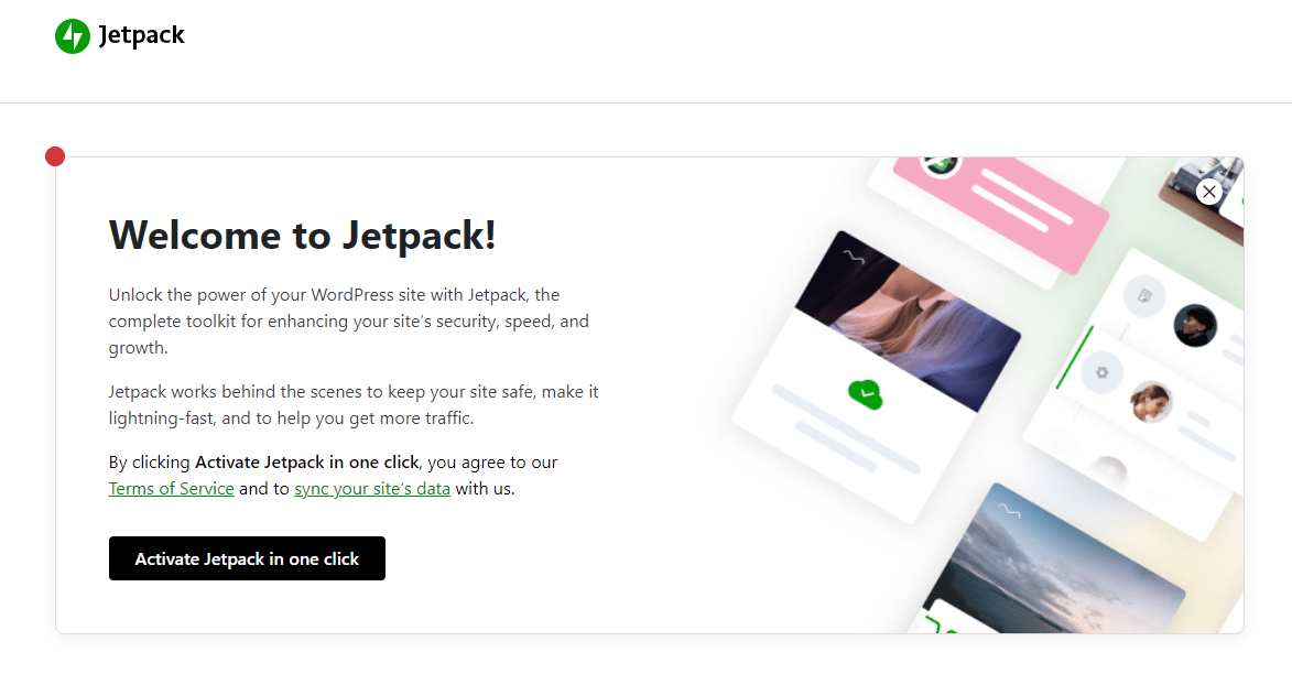 jetpack welcome